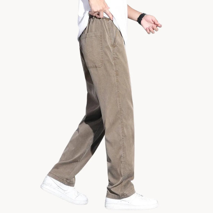 Losse comfortabele nette broek met zijzakken
