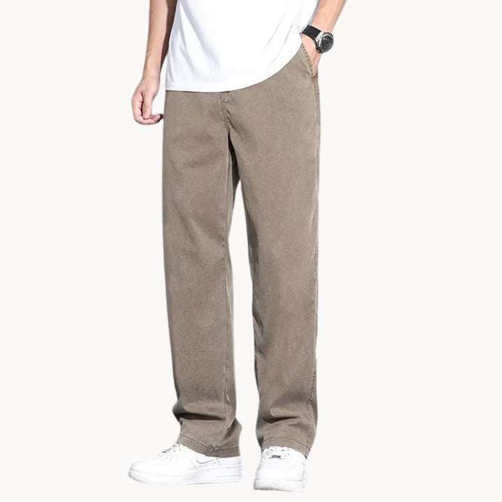 Losse comfortabele nette broek met zijzakken