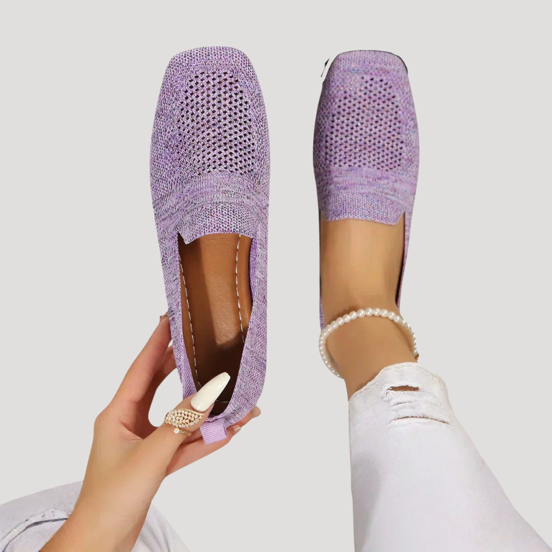 Lotte - Casual Orthopedische Ballerina's Dames met Ademende Constructie en Flexibele Zool