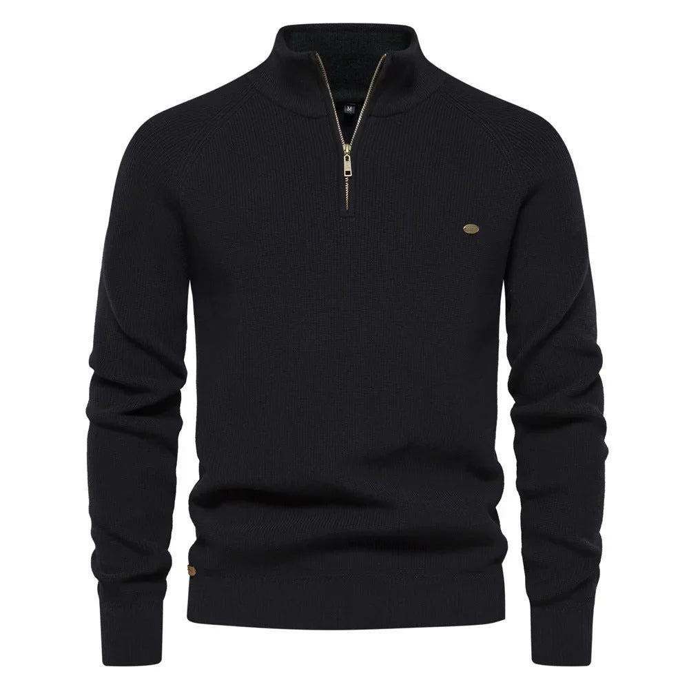 Hugo Luxe half zip trui met opstaande kraag