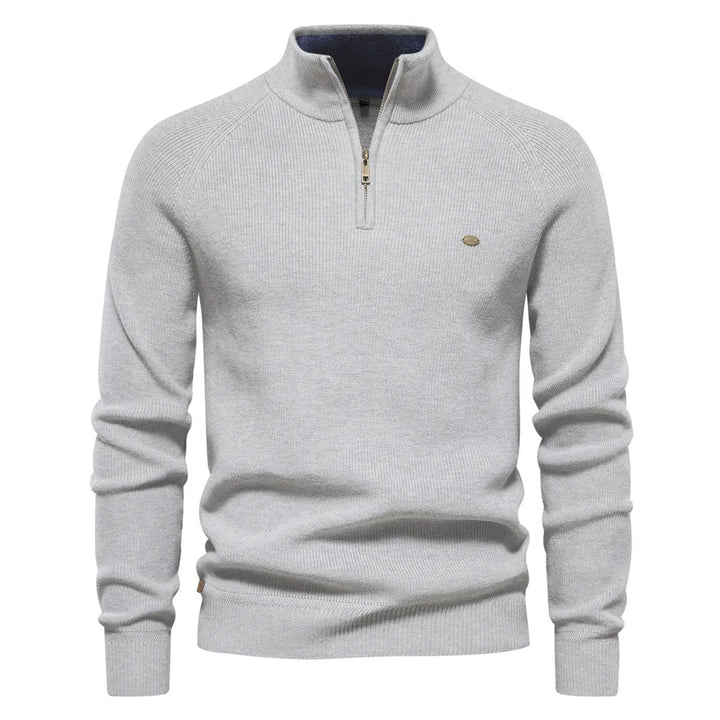 Hugo Luxe half zip trui met opstaande kraag