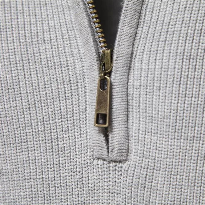 Hugo Luxe half zip trui met opstaande kraag