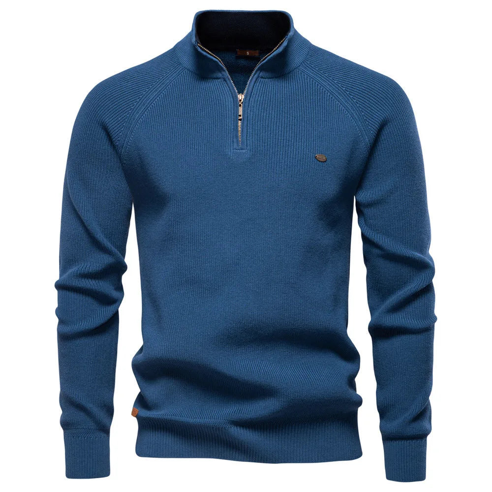 Hugo Luxe half zip trui met opstaande kraag