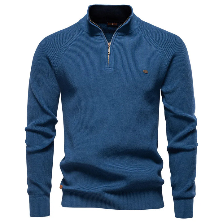 Hugo Luxe half zip trui met opstaande kraag