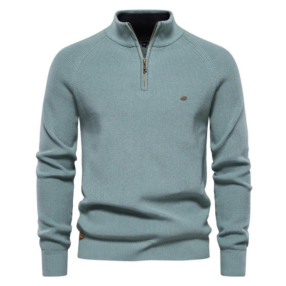 Hugo Luxe half zip trui met opstaande kraag
