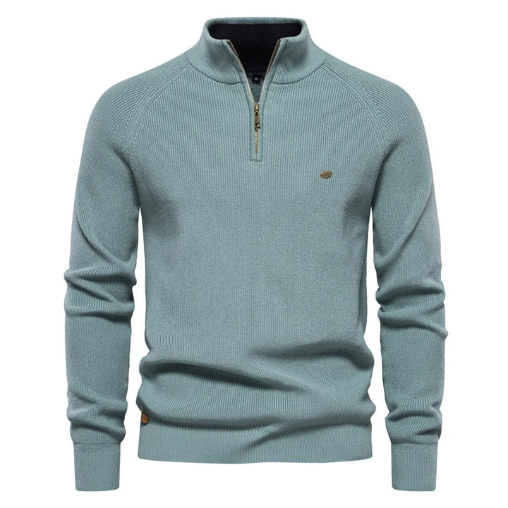 Hugo Luxe half zip trui met opstaande kraag