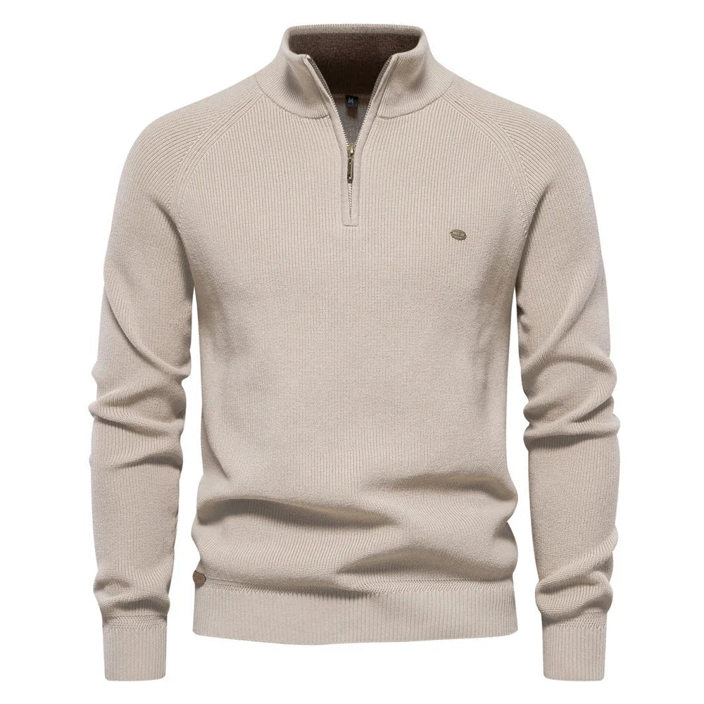 Hugo Luxe half zip trui met opstaande kraag