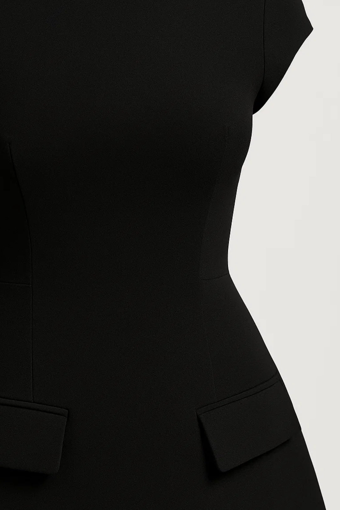 Mini Jurk Dames - Opstaande Kraag met A-lijn Silhouet | Chique