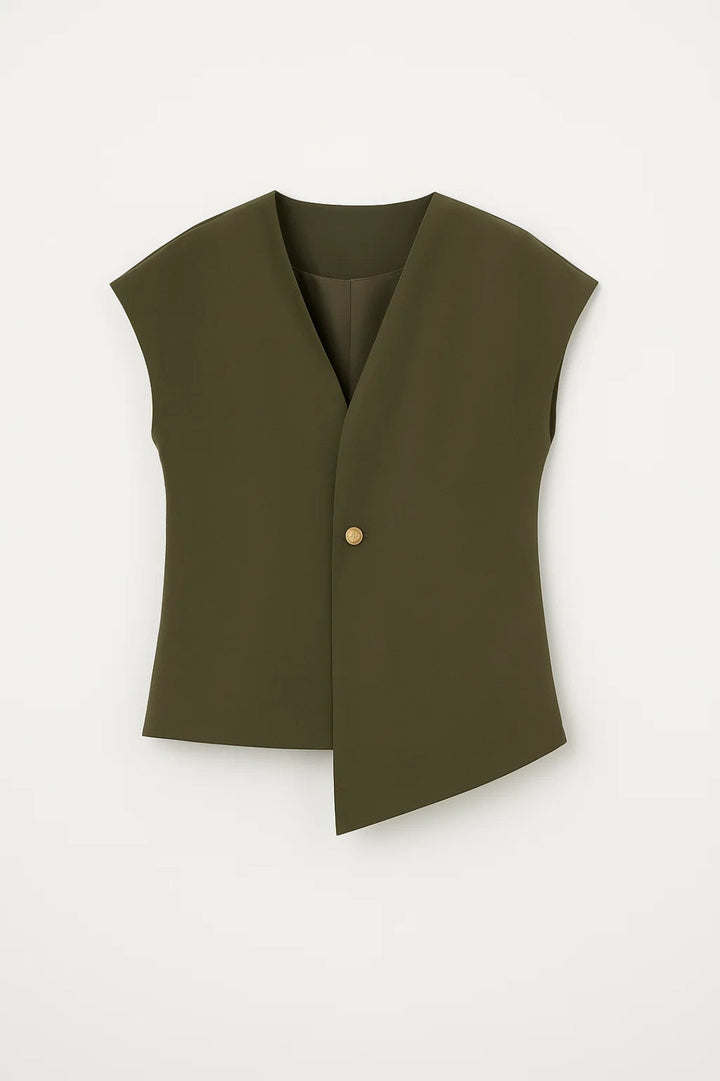 Set Dames - Mouwloos Vest met Wijde Broek | Chique