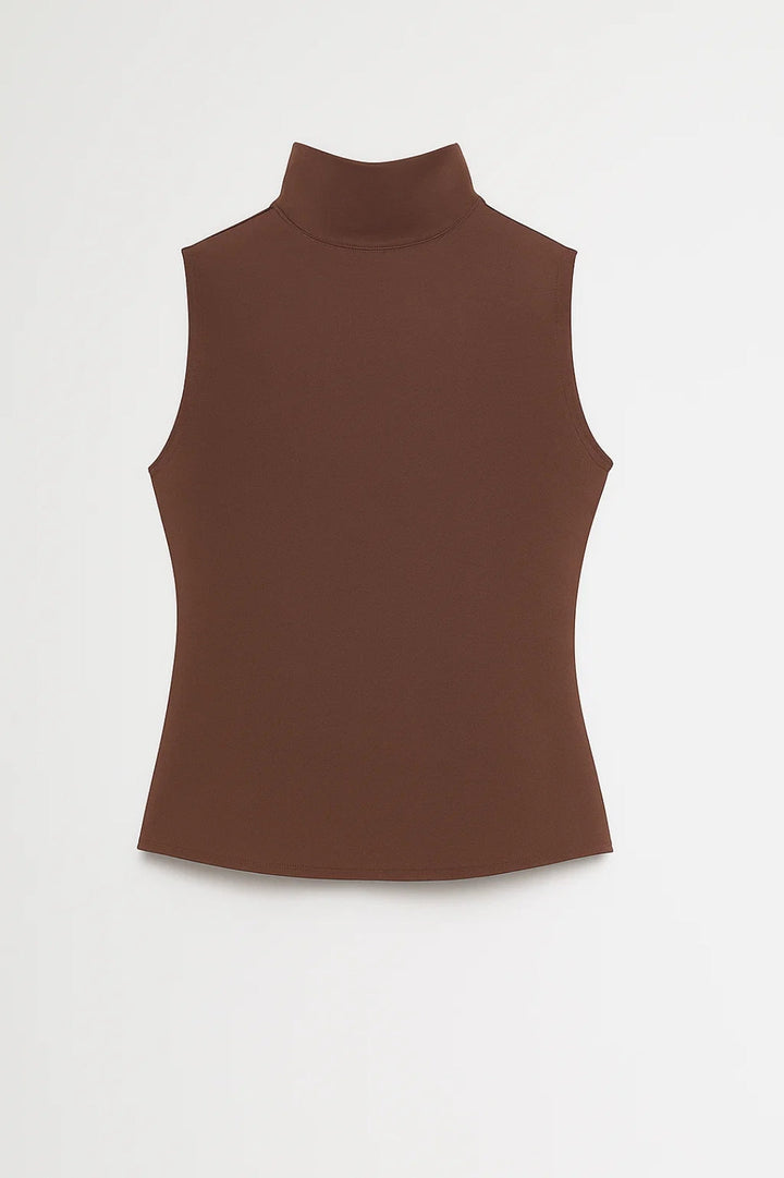 Top Dames - Mouwloos met Coldetail | Strak Getailleerd