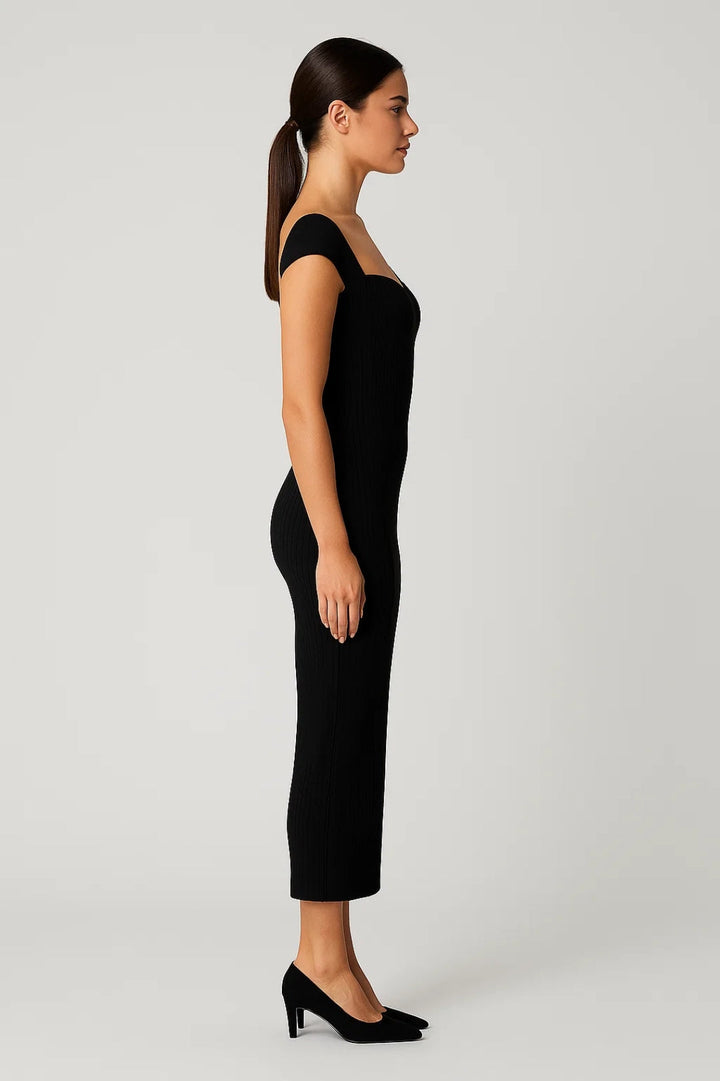 Midi Jurk Dames - Bodycon Off Shoulder | Elegant