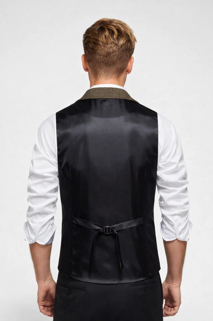 Gilet Heren - Formeel Pak Gilet met Revers en Knoopsluiting | Elegant