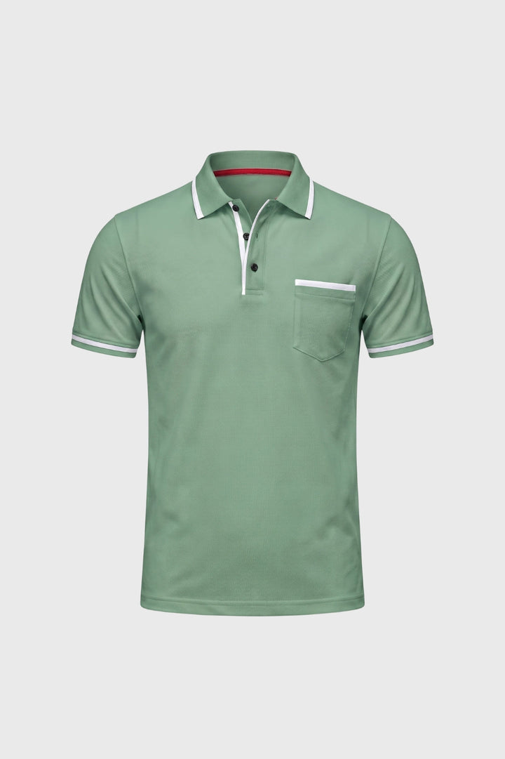Polo Heren - Gecontrasteerde Details | Borstzak