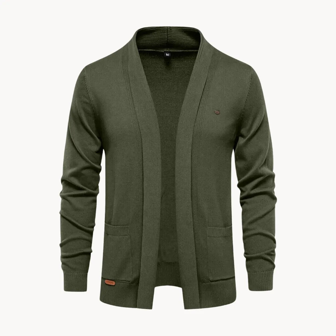 Hugo | Open cardigan met v-hals en lange mouwen