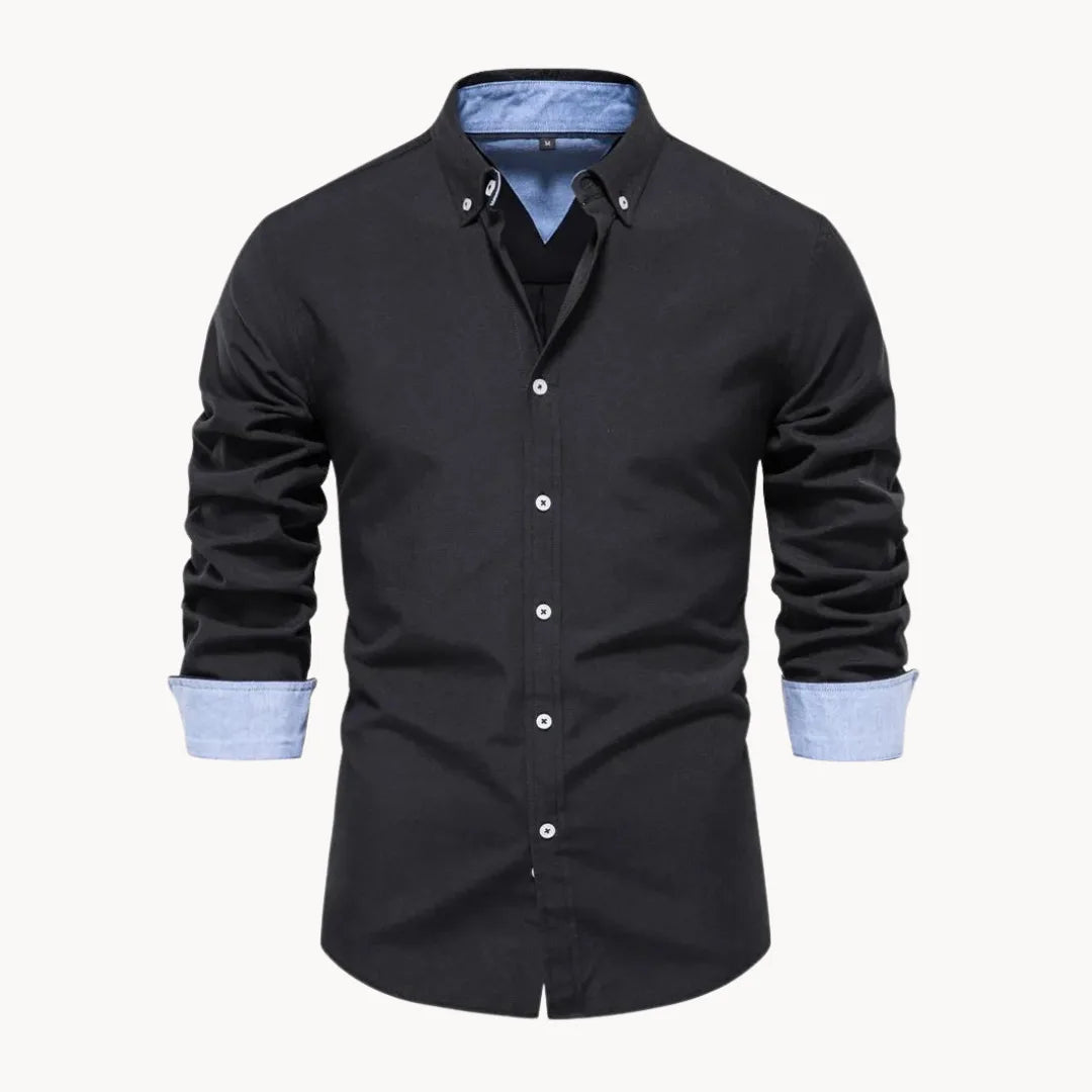 Hugo | Overhemd met button-down kraag en lange mouwen