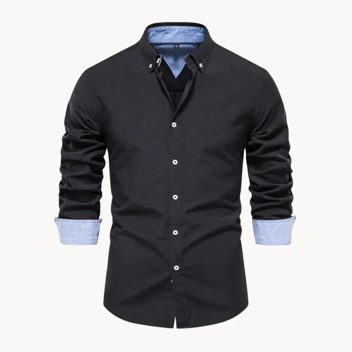 Hugo | Overhemd met button-down kraag en lange mouwen