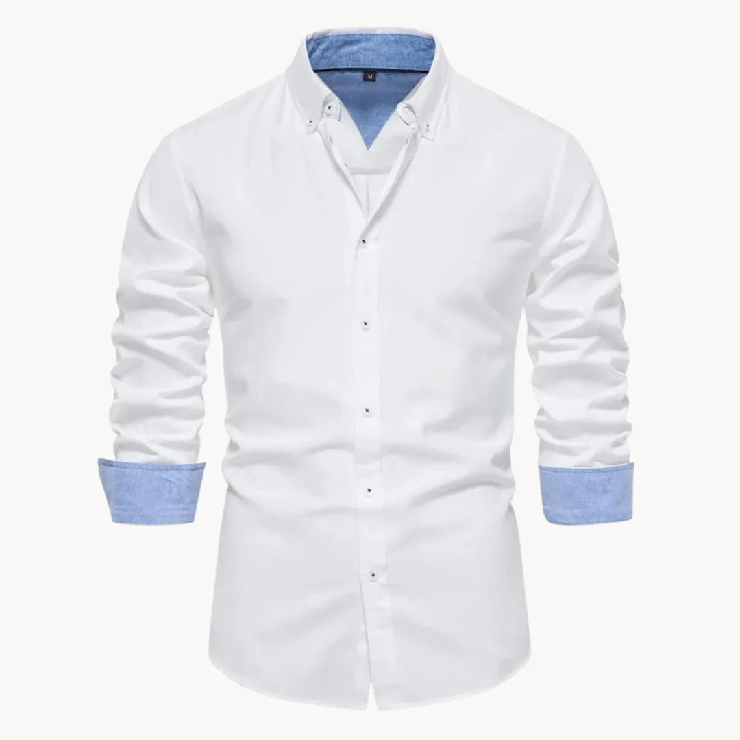 Hugo | Overhemd met button-down kraag en lange mouwen