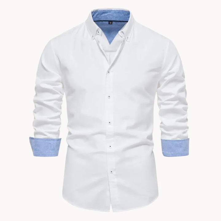 Hugo | Overhemd met button-down kraag en lange mouwen