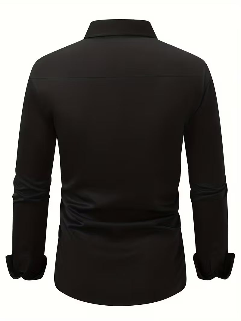 Overhemd met geometrisch patroon en slim fit