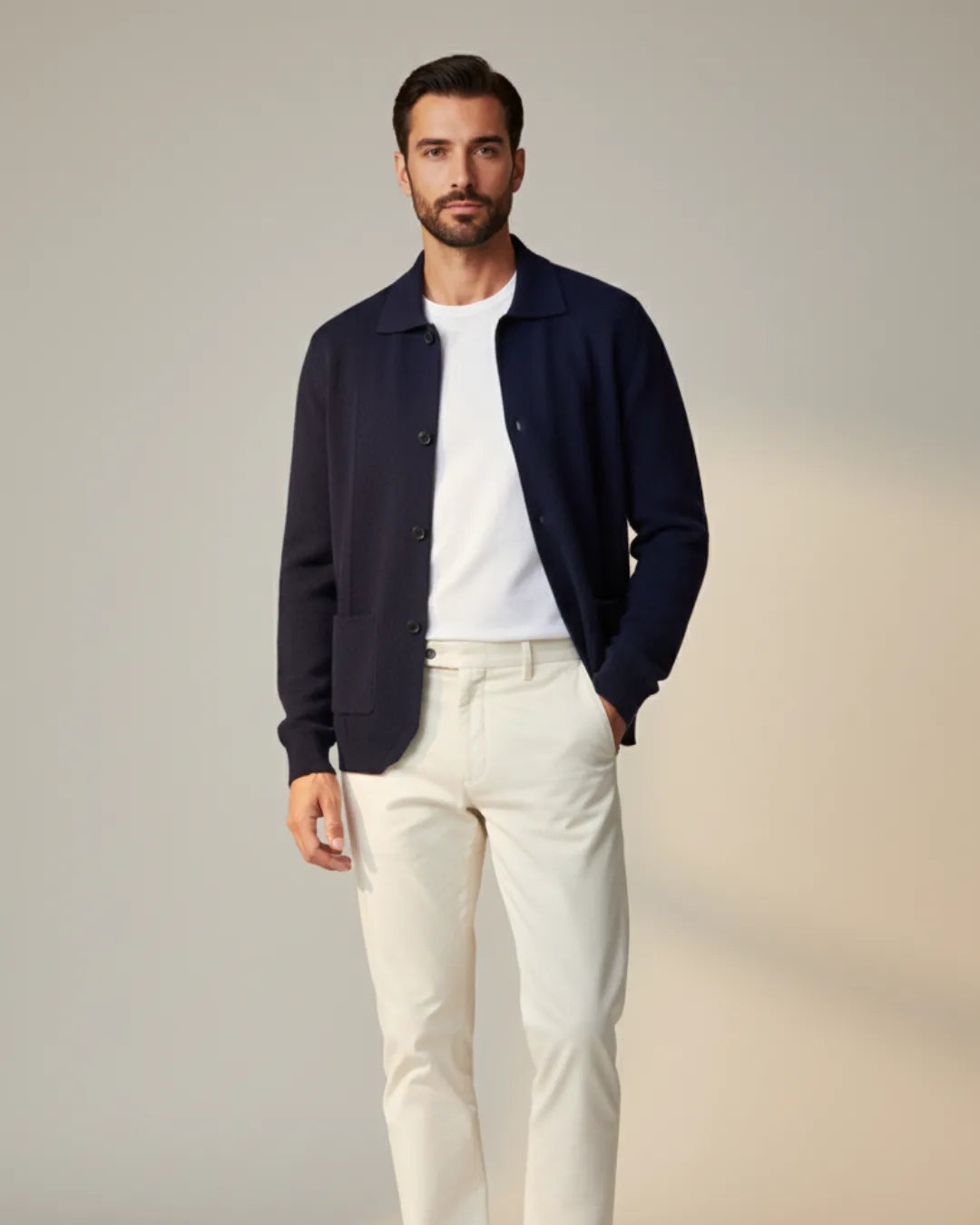 Cardigan van 100% cashmere met knoopsluiting