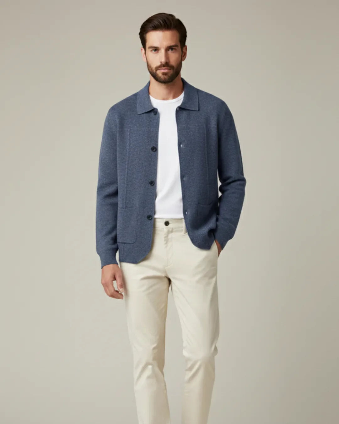 Cardigan van 100% cashmere met knoopsluiting