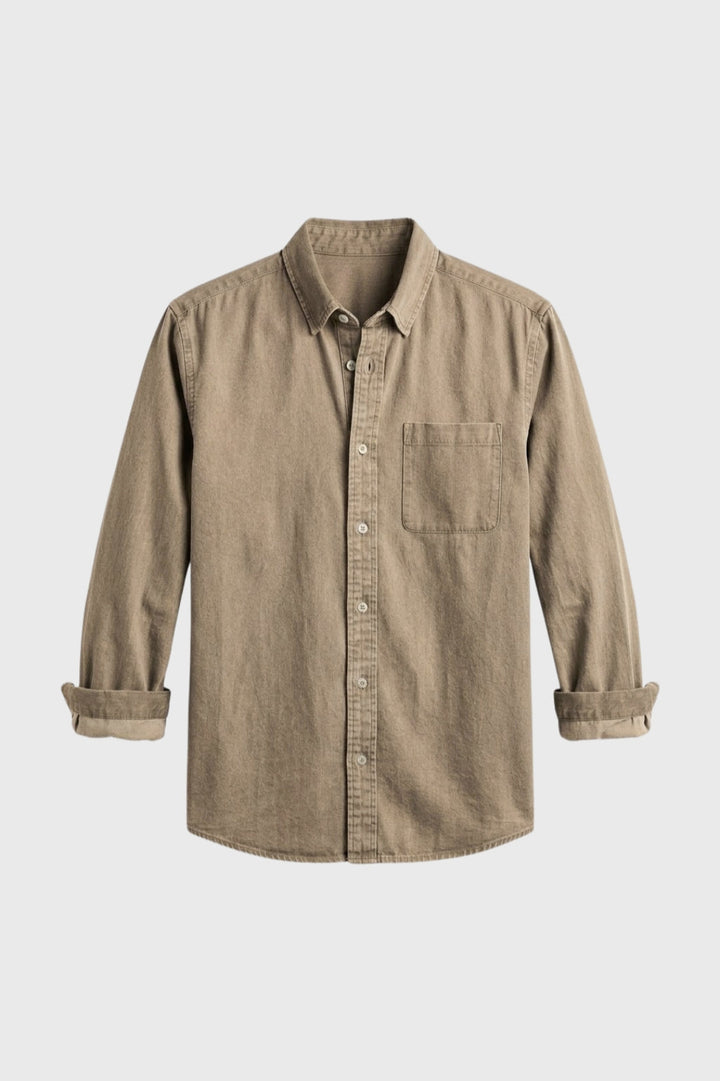 Overhemd Heren - Relaxed Fit met Borstzak | Casual