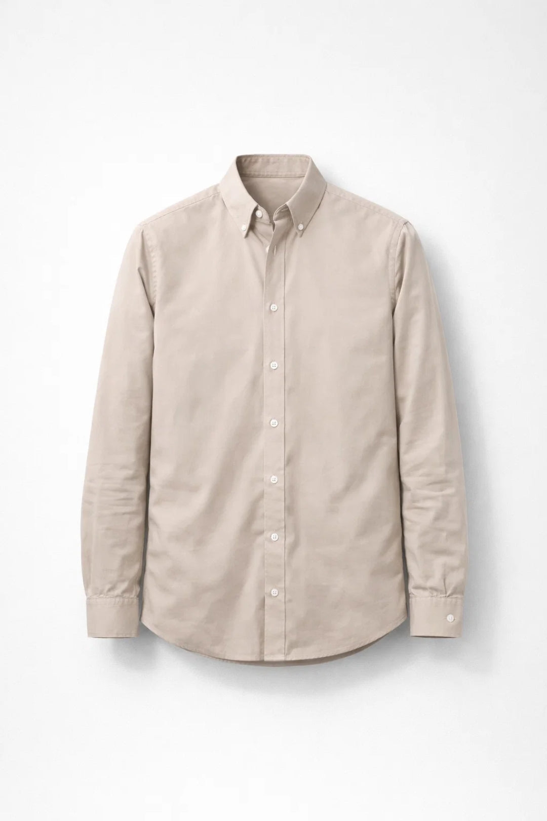 Overhemd Heren - Slim Fit Button-Down met Lange Mouw | Casual