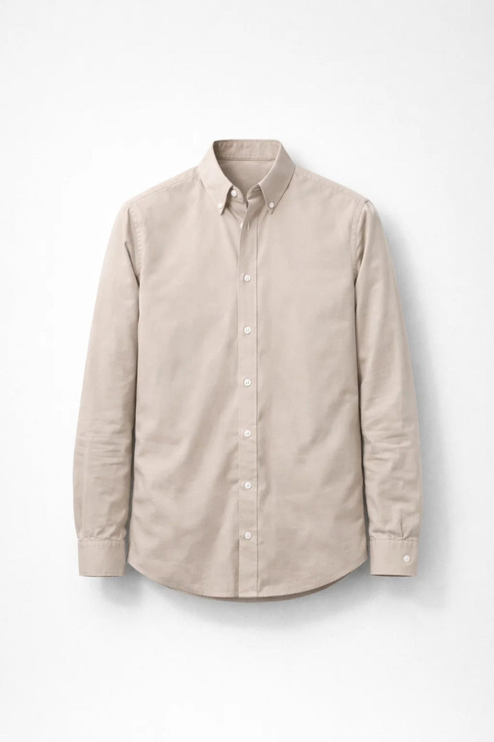 Overhemd Heren - Slim Fit Button-Down met Lange Mouw | Casual