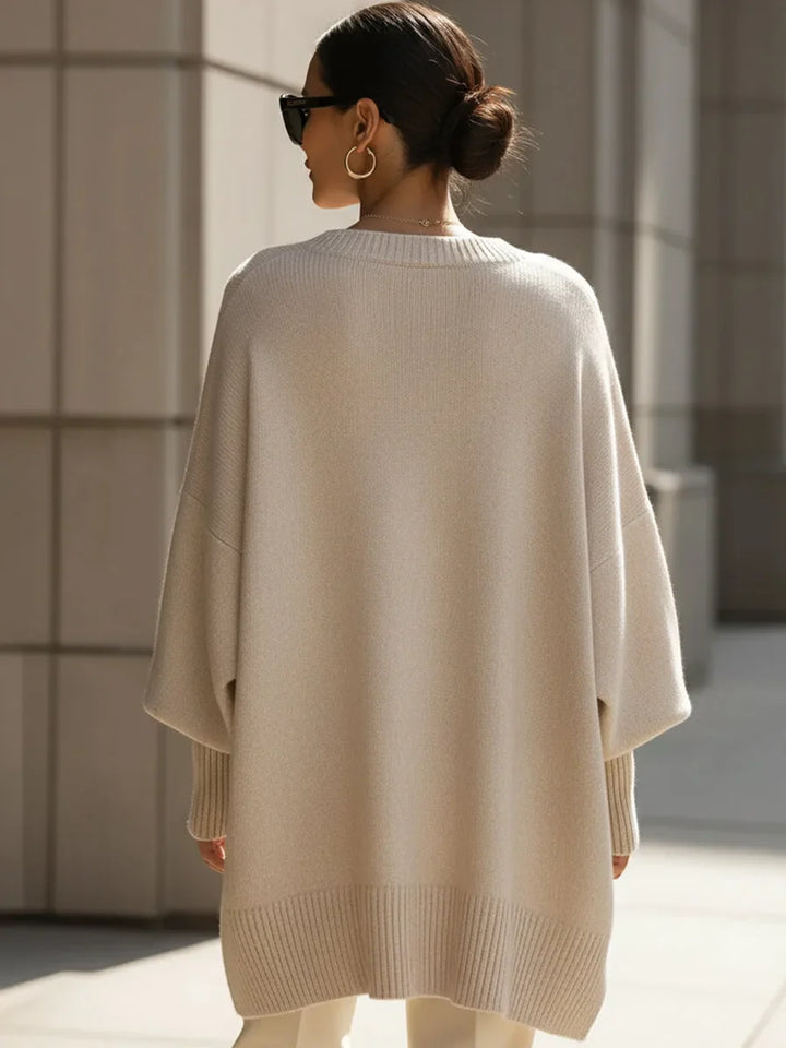 Oversized merinowollen dames trui