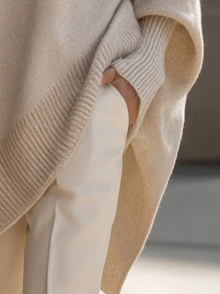 Oversized merinowollen dames trui