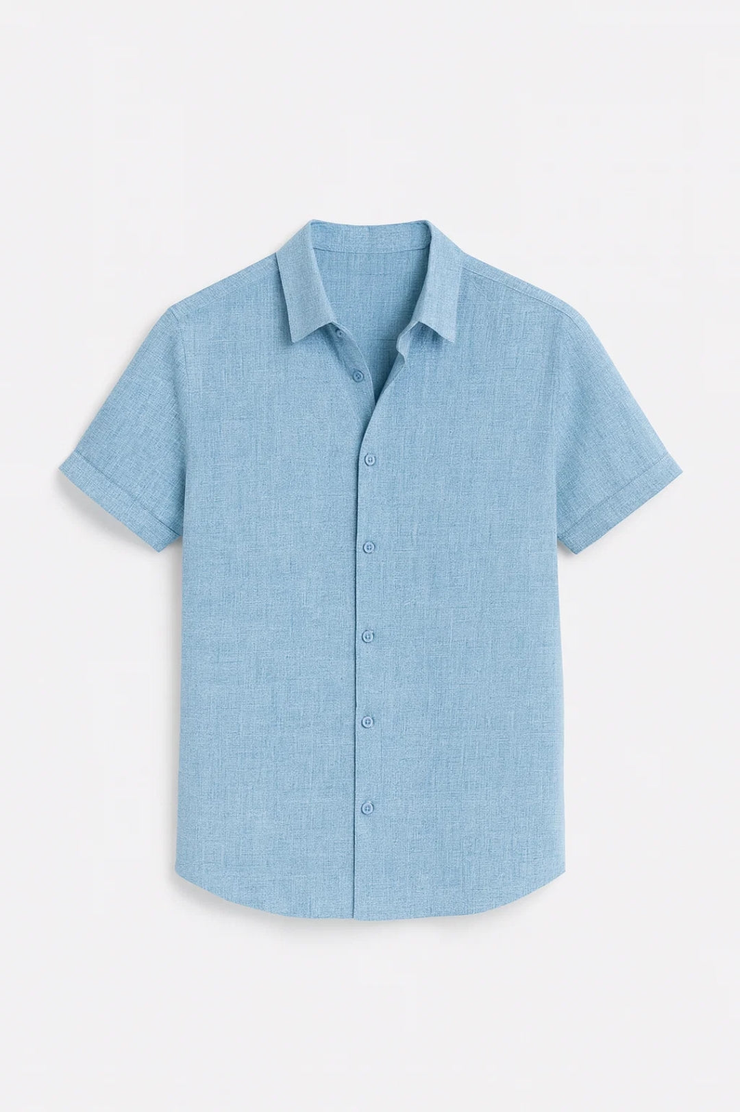 Polo Heren | Korte Mouw Overhemd met Klassieke Kraag & Regular Fit