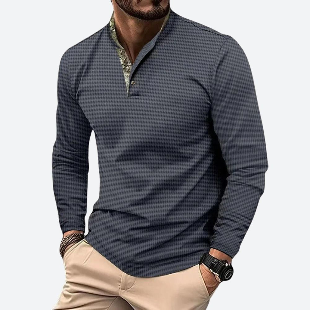 Polo Shirt Heren | Lange Mouw & Ademend Comfort
