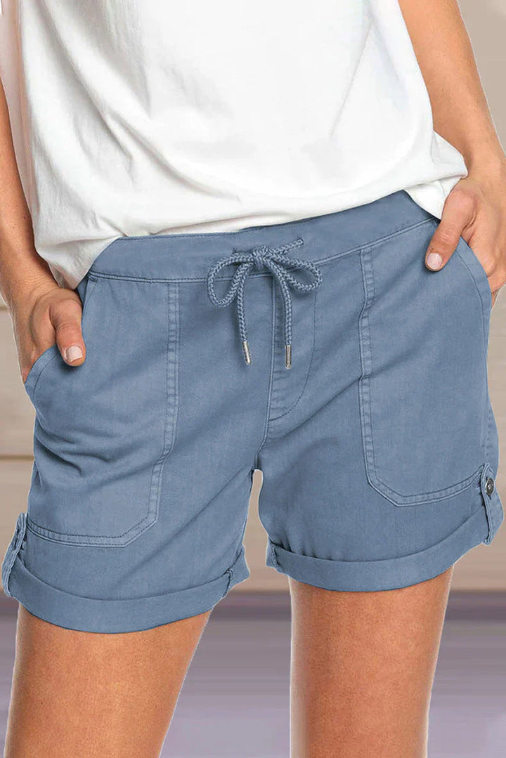 Korte Broek Met Trekkoord En Grote Zakken Voor Dames