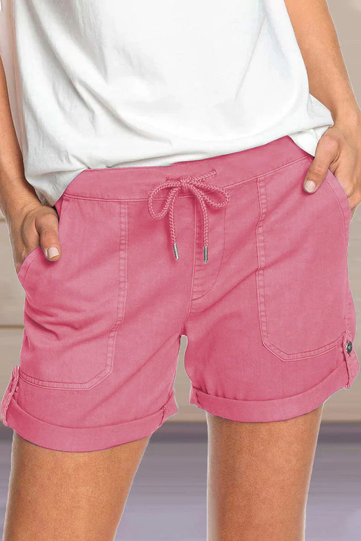 Korte Broek Met Trekkoord En Grote Zakken Voor Dames