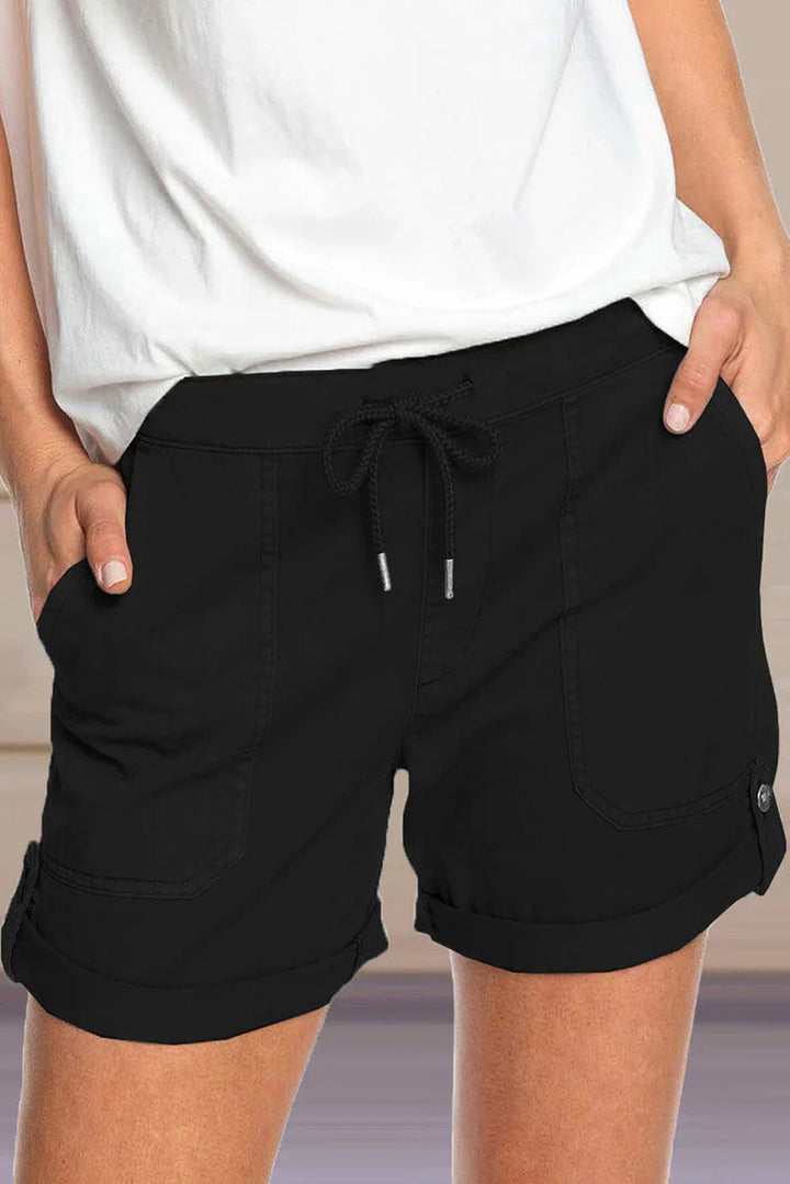 Korte Broek Met Trekkoord En Grote Zakken Voor Dames
