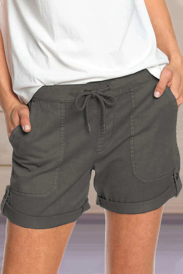 Korte Broek Met Trekkoord En Grote Zakken Voor Dames