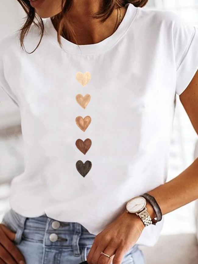 Bedrukt T Shirt Voor Dames Met Print En Comfortabele Pasvorm