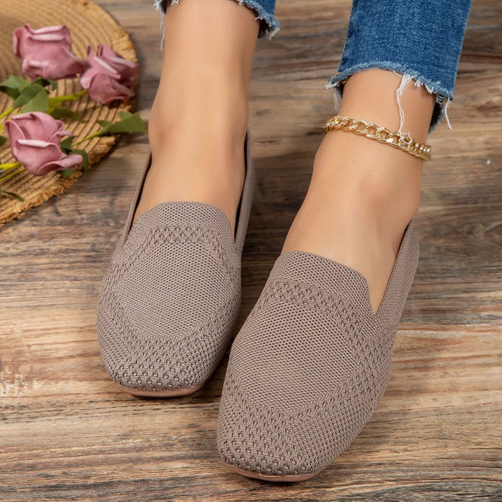 Jaël - Slip-On loafers met ademend gebreid design