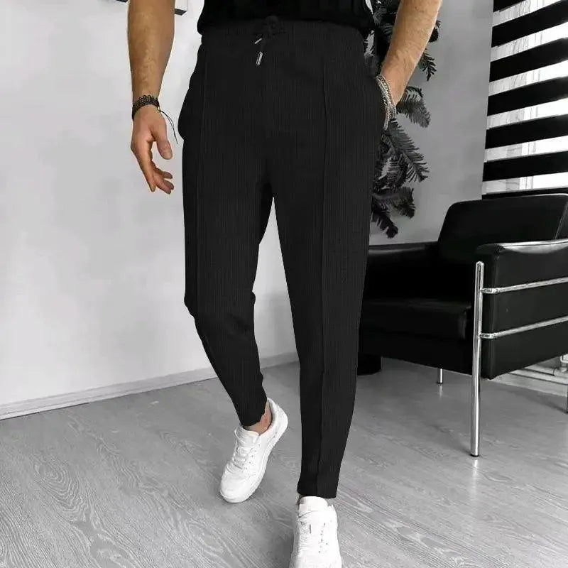 Herenbroek - Stijlvol - Comfortabel Materiaal, Elastische Tailleband - Ideaal voor Casual en Formele Gelegenheden