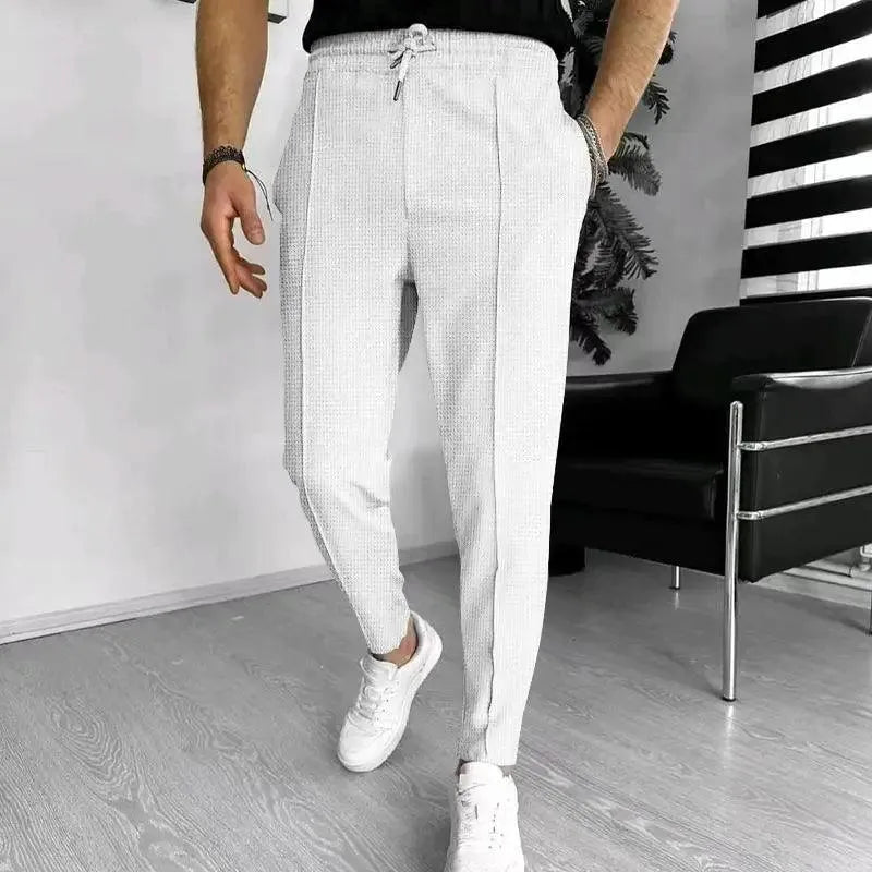 Herenbroek - Stijlvol - Comfortabel Materiaal, Elastische Tailleband - Ideaal voor Casual en Formele Gelegenheden