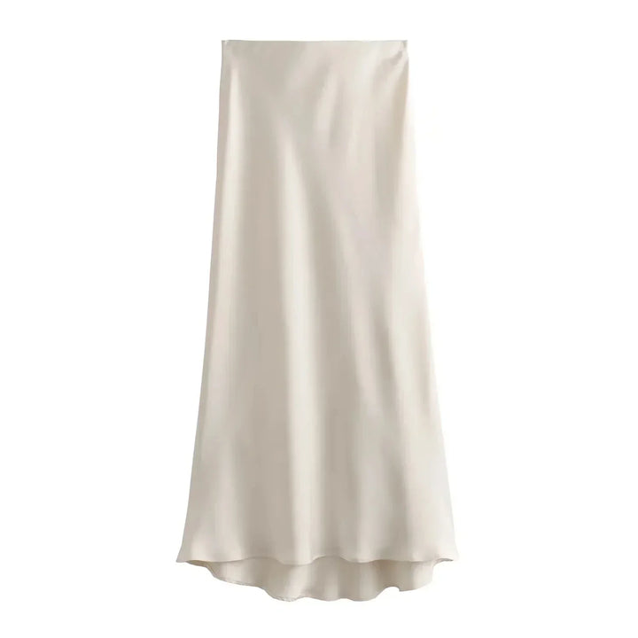 Zoë - Elegante lange satijnen maxi rok