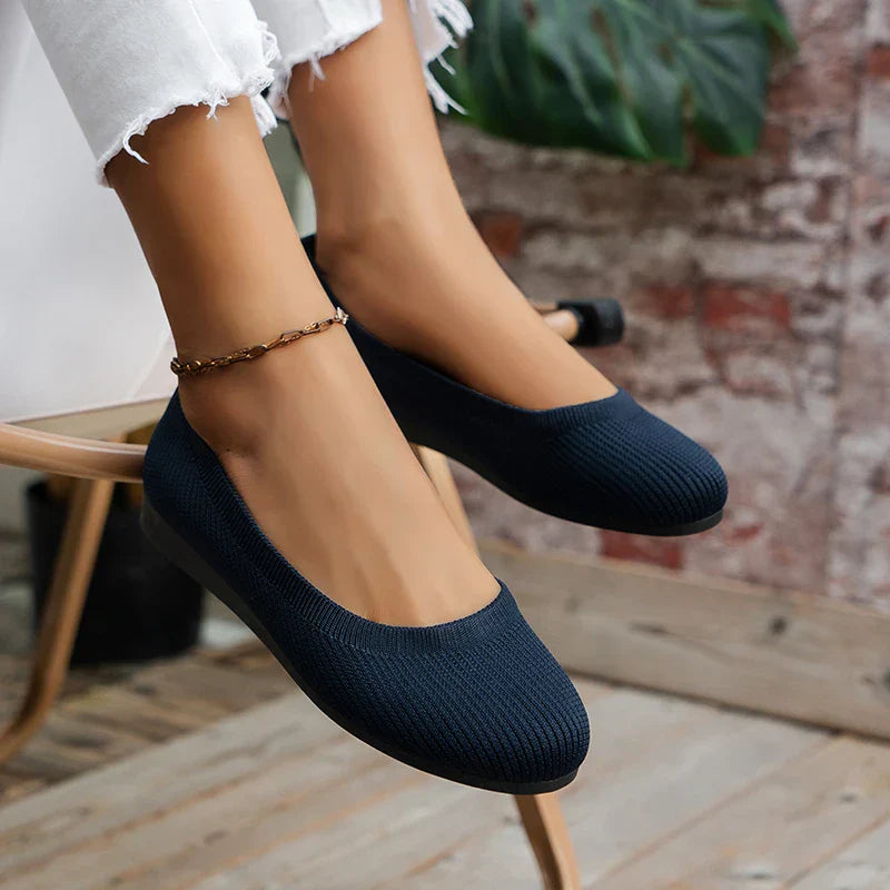 Zachte Ballerina Schoenen Met Platte Zool Voor Dames