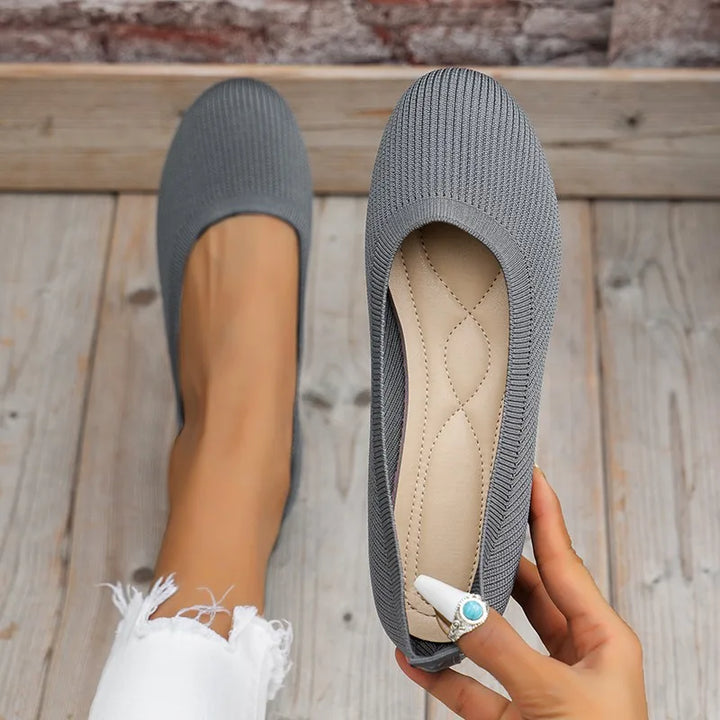 Zachte Ballerina Schoenen Met Platte Zool Voor Dames
