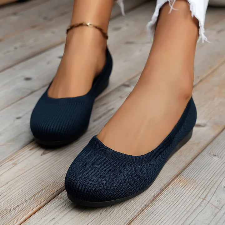 Zachte Ballerina Schoenen Met Platte Zool Voor Dames