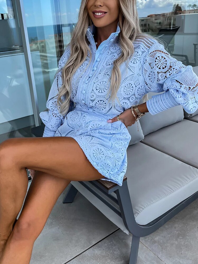 Aylin - Boho Dames Playsuit Met Kanten Details