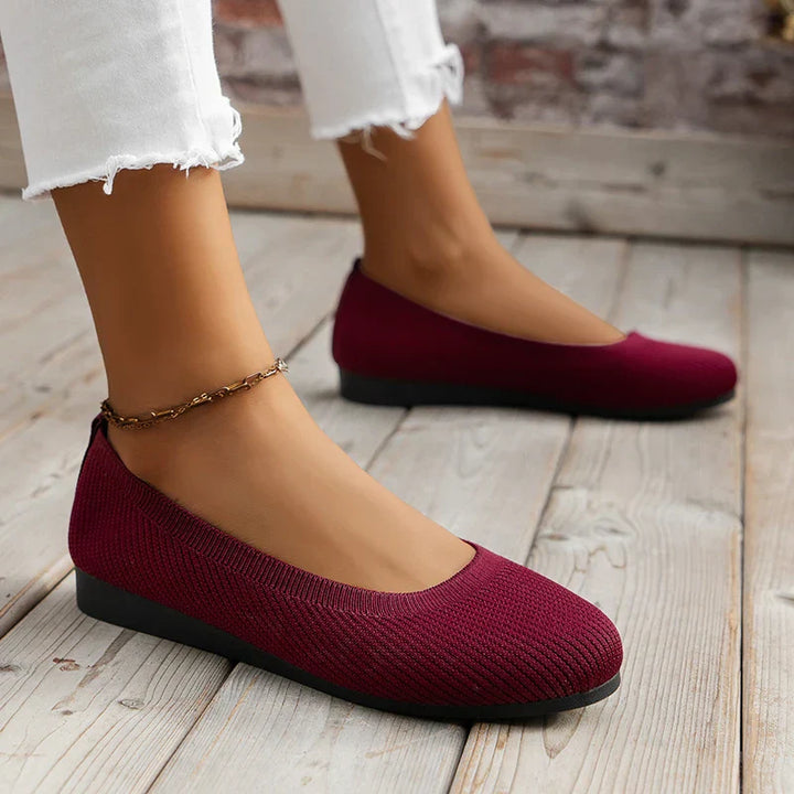 Zachte Ballerina Schoenen Met Platte Zool Voor Dames