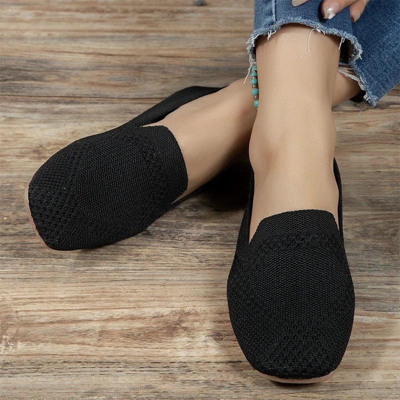 Jaël - Slip-On loafers met ademend gebreid design