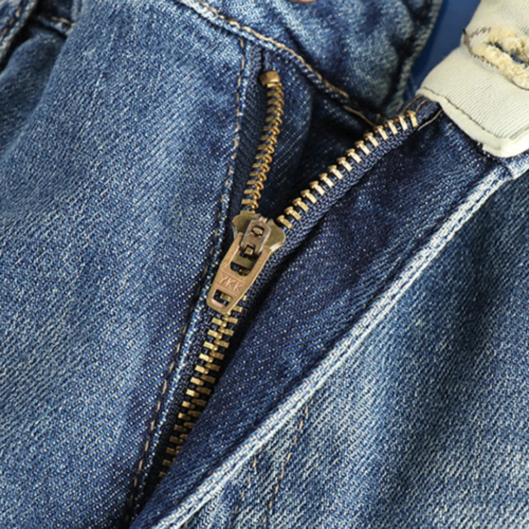 Hugo | Slim fit jeans met lichtblauwe gewassen denim