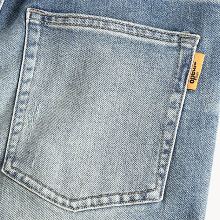 Hugo | Slim fit jeans met lichtblauwe gewassen denim