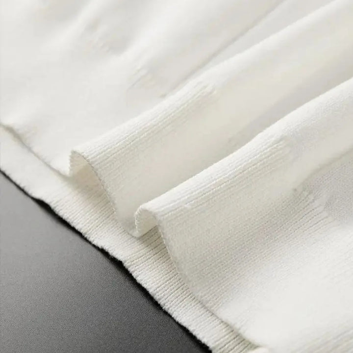 Hugo | Slim fit polo met korte mouwen en verticale ribbels